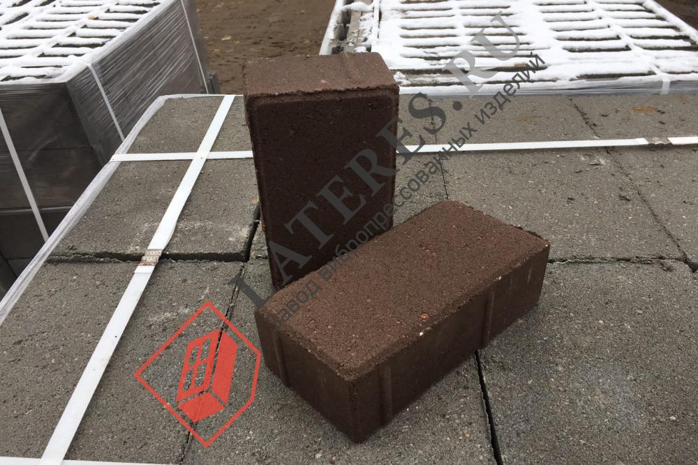 Брусчатка коричневая 200×100×60 М250